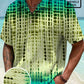 Gradient Geometric Dot Hawaiian Shirt For Tropical Holidays, Outdoor Gatherings, And Everyday Comfort