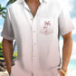Colorful Gradient Solid Coconut Tree Vacation Hawaiian Shirt For Resort Trips, Coastal Parties, And Warm Weather Style