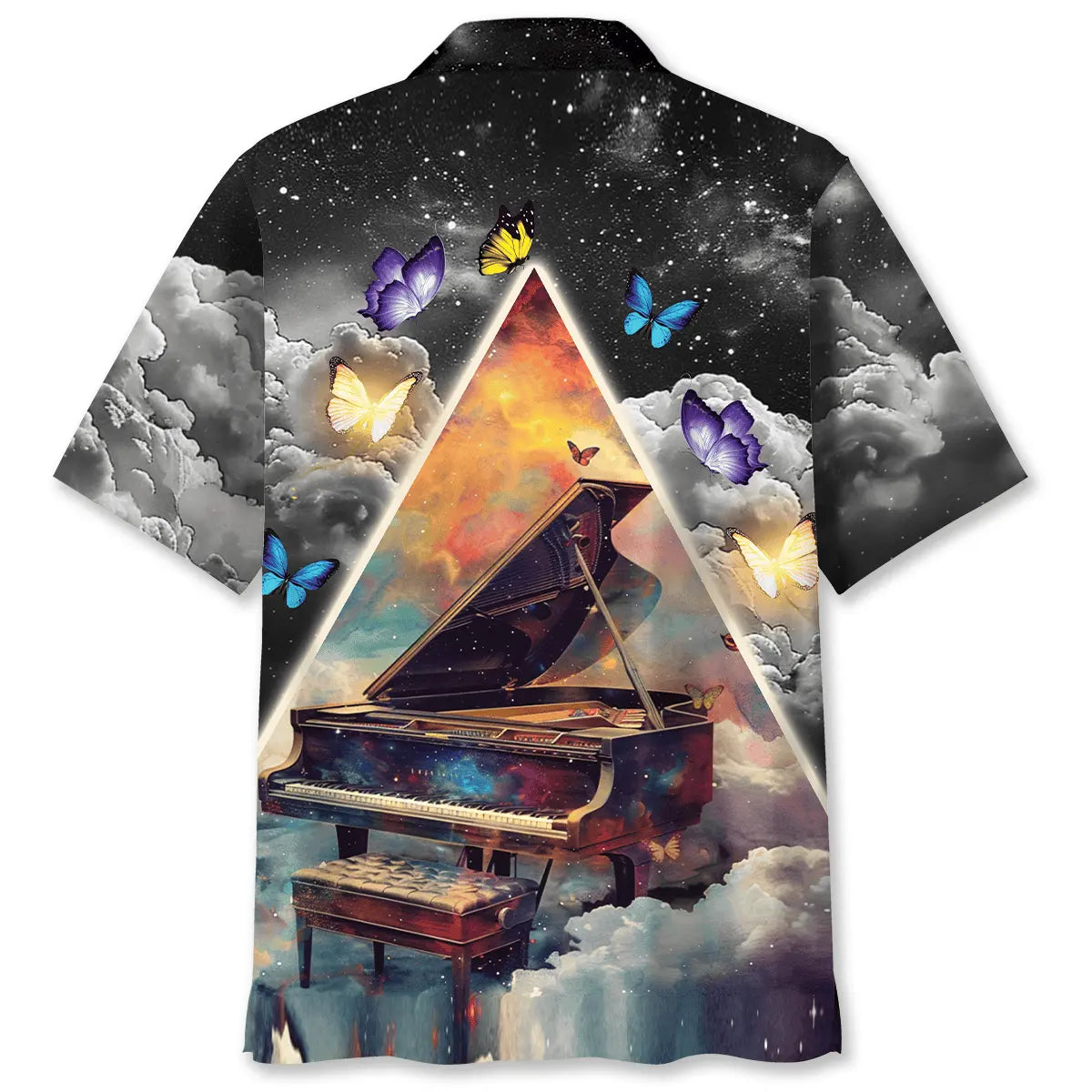 Magical Grand Piano Hawaiian Shirt For Beach Days, Summer Outings, And Thoughtful Gift Giving