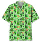 Green Beer Saint Patrick's Day Hawaiian Shirt For Winter Celebrations, Beach Travel, And Relaxed Holiday Wear