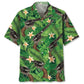 Green Tropical Vintage Western Gear Hawaiian Shirt For Seasonal Celebration And Beachside Style