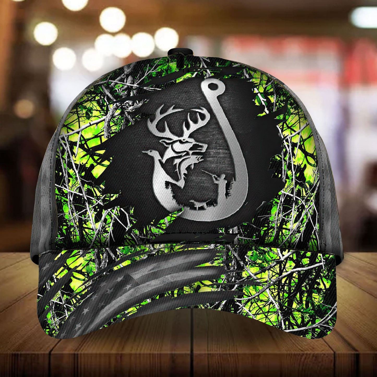 Unique Hunting Pattern Classic Cap For Festivals Travel Adventures And Casual Gift Giving