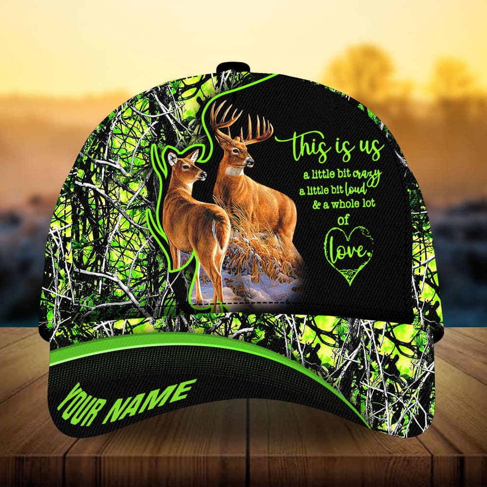 Best Deer Couple Hunting Personalized Classic Cap For Casual Events Beach Trips And Thoughtful Gifting