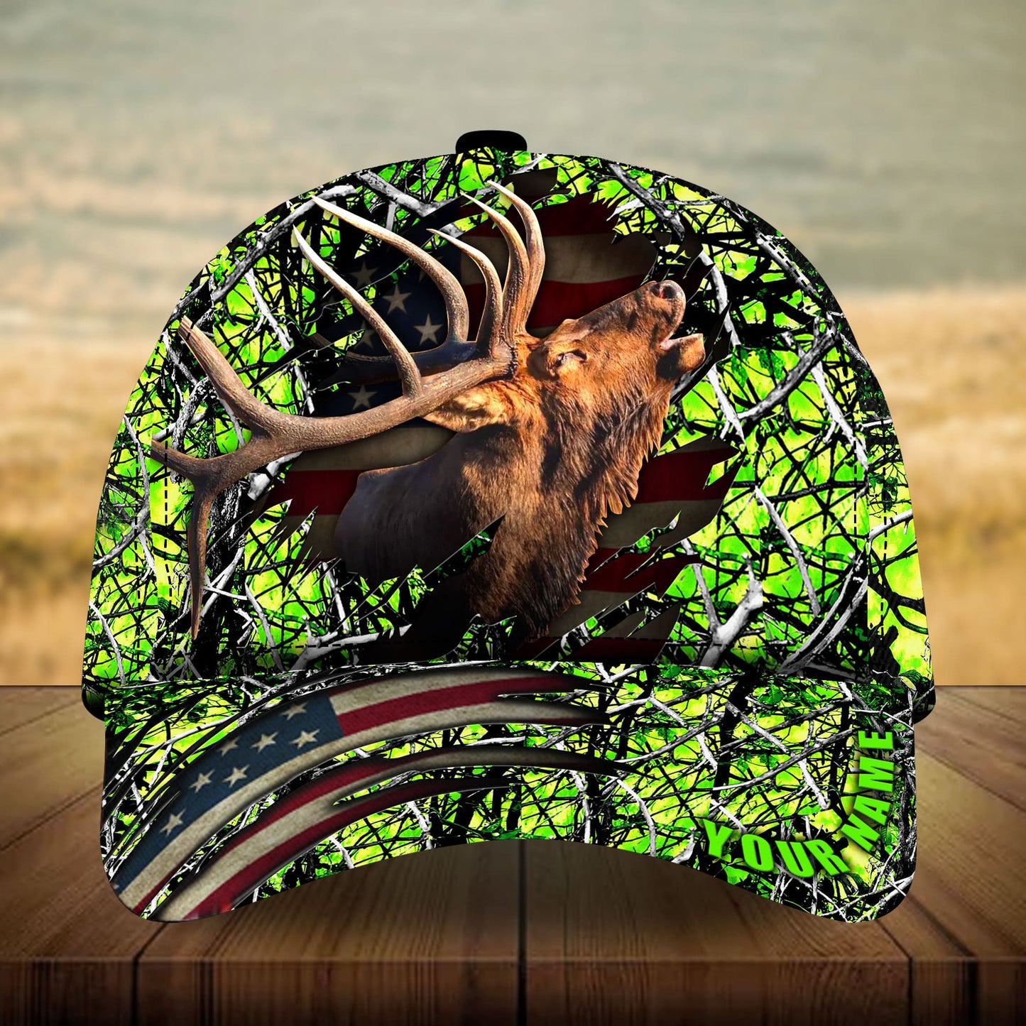 Elk Hunting Multicolor Personalized Classic Cap For Beach Travel Outdoor Events And Relaxed Casual Wear