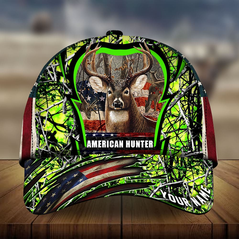 American Hunter Deer Hunting Personalized Classic Cap For Outdoor Travel Festivals And Relaxed Everyday Wear