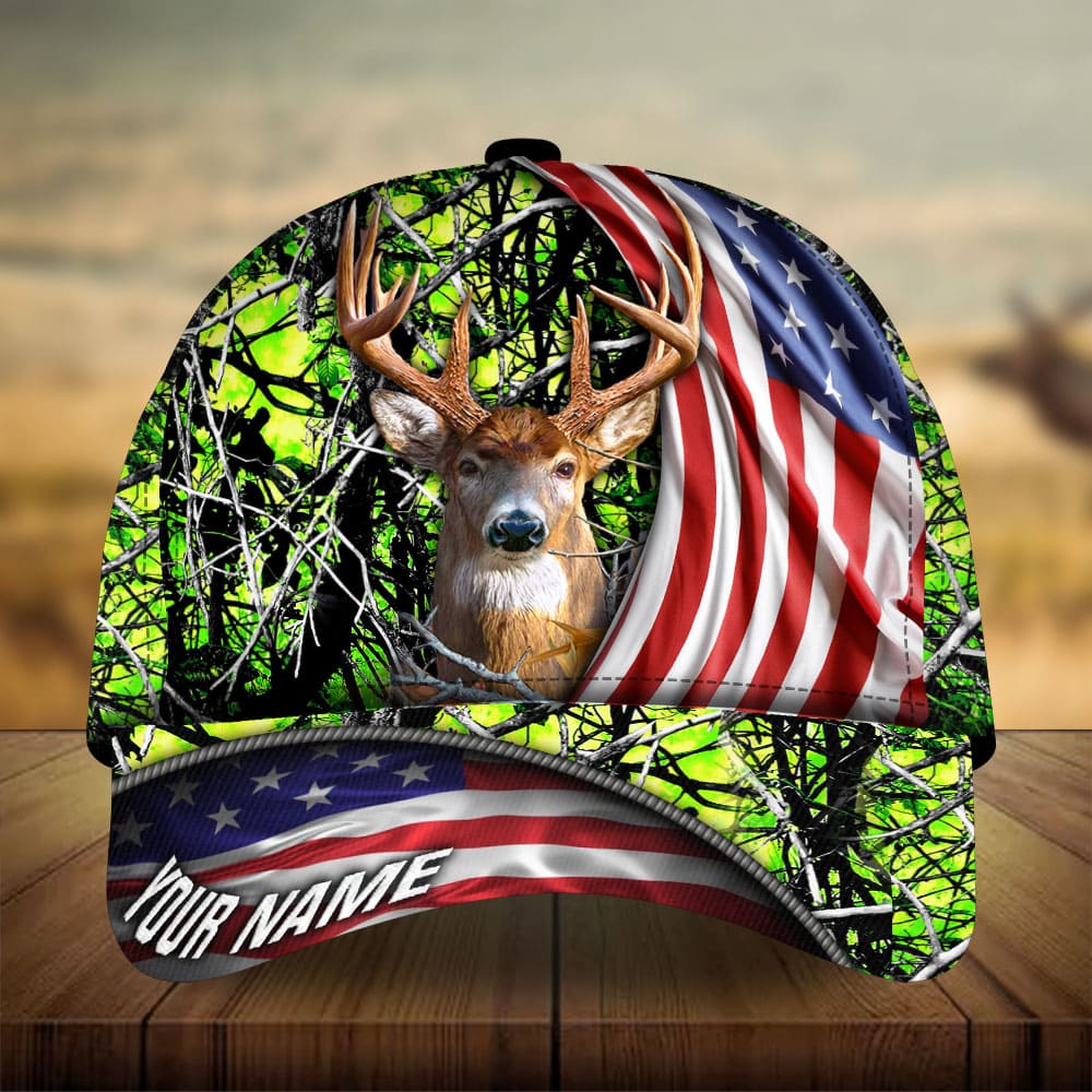 New US Deer Hunting Personalized Classic Cap For Holiday Adventures Parties And Comfortable Styling