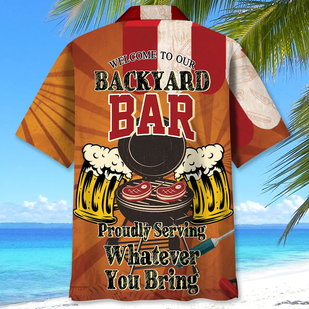 Grill Master Well Comeback To Our Backyard Bar Proud Hawaiian Shirt For Island Adventure And Daily Summer Wear