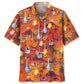 Guitar Beach Hawaiian Shirt For Festival Travel, Beach Gatherings, And Relaxed Summer Style