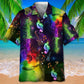 Colorful Guitar Hawaiian Shirt For Creative Performers, Coastal Trips, And Casual Everyday Wear