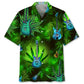 Guitar Green Hawaiian Shirt For Tropical Holidays, Outdoor Gatherings, And Everyday Comfort