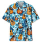 Tropical Guitar Hawaiian Shirt For Festival Travel, Beach Gatherings, And Relaxed Summer Style