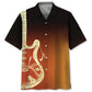 Western Vintage Guitar Hawaiian Shirt For Coastal Travel, Casual Events, And Comfortable Summer Wear
