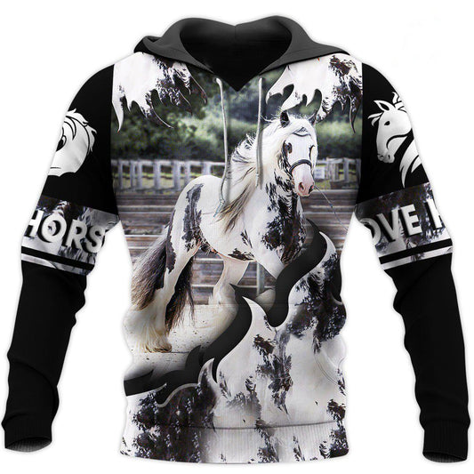 Gypsy Horse Hoodie For Equestrian Enthusiasts Casual Wear And Weekend Travel