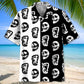 Halloween Bigfoot Silhouette Skull Hawaiian Shirt For Halloween Parties, Beach Trips, And Bold Seasonal Style