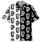 Halloween Bigfoot Silhouette Skull Hawaiian Shirt For Halloween Parties, Beach Trips, And Bold Seasonal Style
