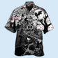 Black Cat Halloween Flying Horror Night Hawaiian Shirt Artwork View For Weekend Travel And Beach Style