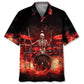 Hawaiian Shirt / Adults / S Halloween Racing Drum Set On Fire Hawaiian Shirt