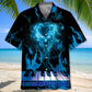Halloween Skull Piano Hawaiian Shirt
