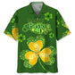 Irish Saint Patrick's Day Hawaiian Shirt For Tropical Holidays, Outdoor Gatherings, And Everyday Comfort