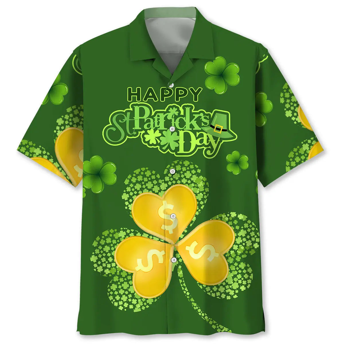 Irish Saint Patrick's Day Hawaiian Shirt For Tropical Holidays, Outdoor Gatherings, And Everyday Comfort