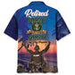 Military Service Retirement Hawaiian Shirt For Cruise Journey And Coastal Casual Wear