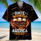 American Unity Hawaiian Shirt For Tropical Holidays, Outdoor Gatherings, And Everyday Comfort