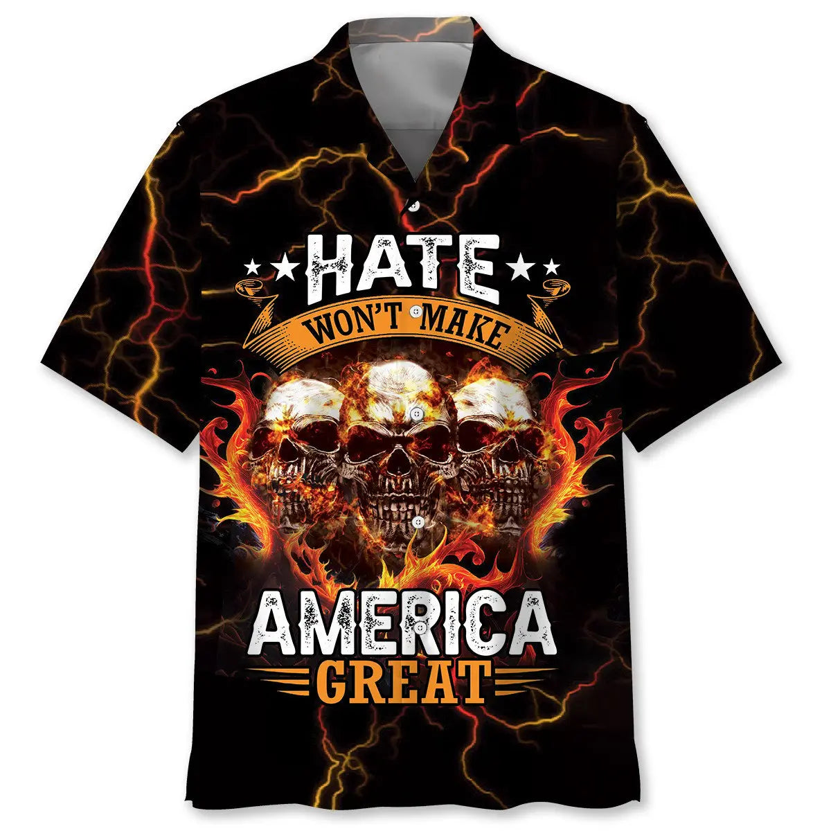 American Unity Hawaiian Shirt For Tropical Holidays, Outdoor Gatherings, And Everyday Comfort