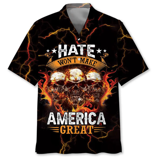 American Unity Hawaiian Shirt For Tropical Holidays, Outdoor Gatherings, And Everyday Comfort