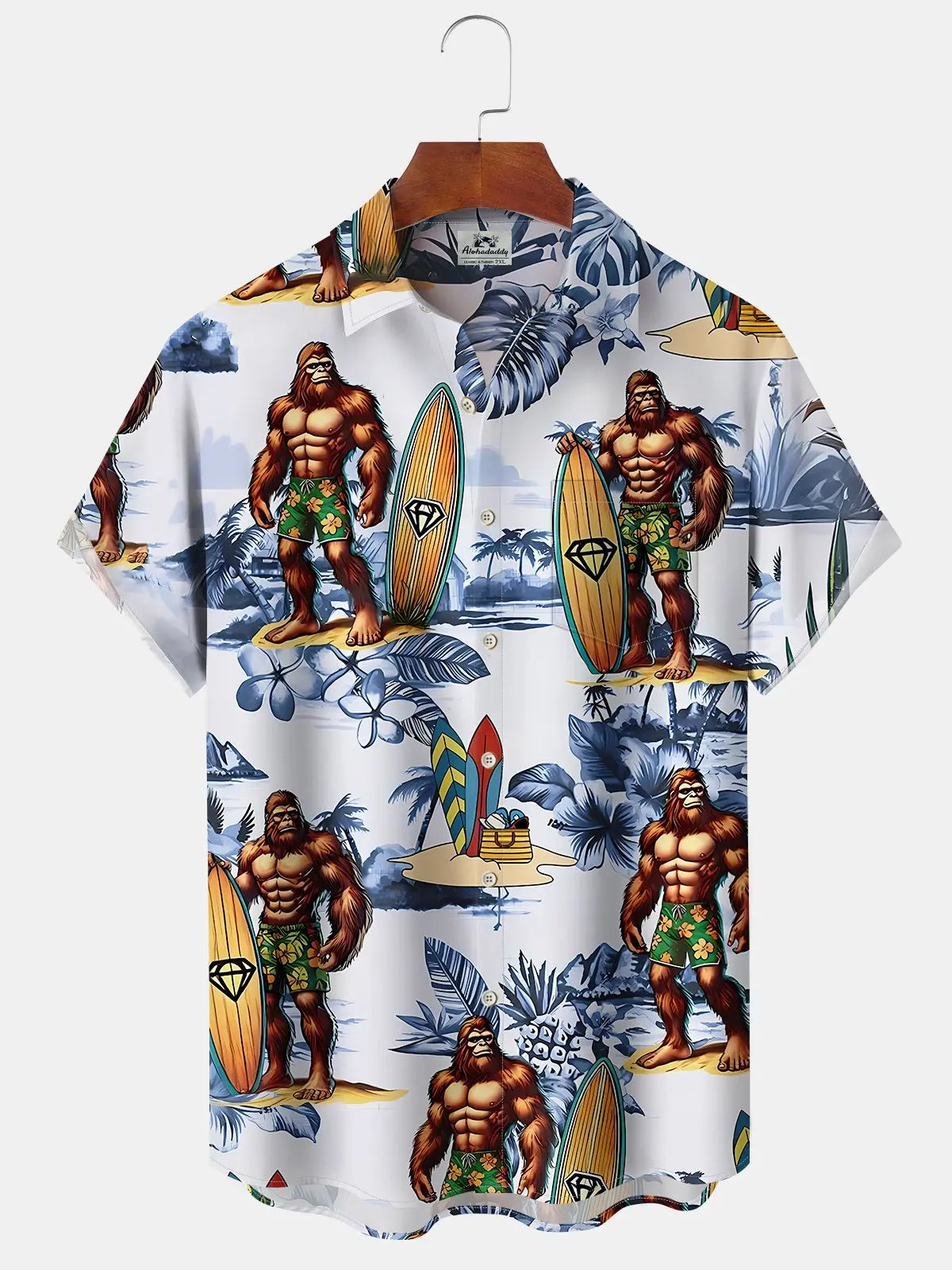 Creative Hawaii Bigfoot Hawaiian Shirt For Beach Days, Summer Outings, And Thoughtful Gift Giving