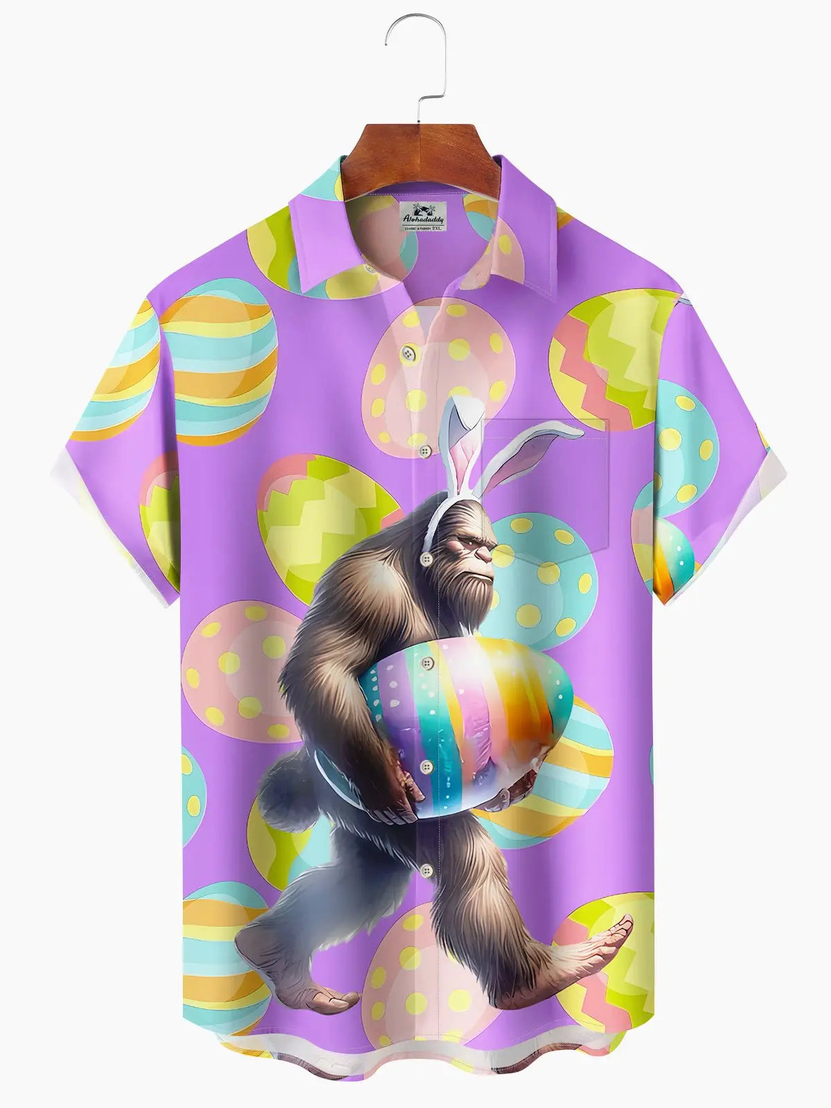 Creative Hawaii Easter Bigfoot Hawaiian Shirt For Coastal Getaways, Outdoor Gatherings, And Thoughtful Gift Giving