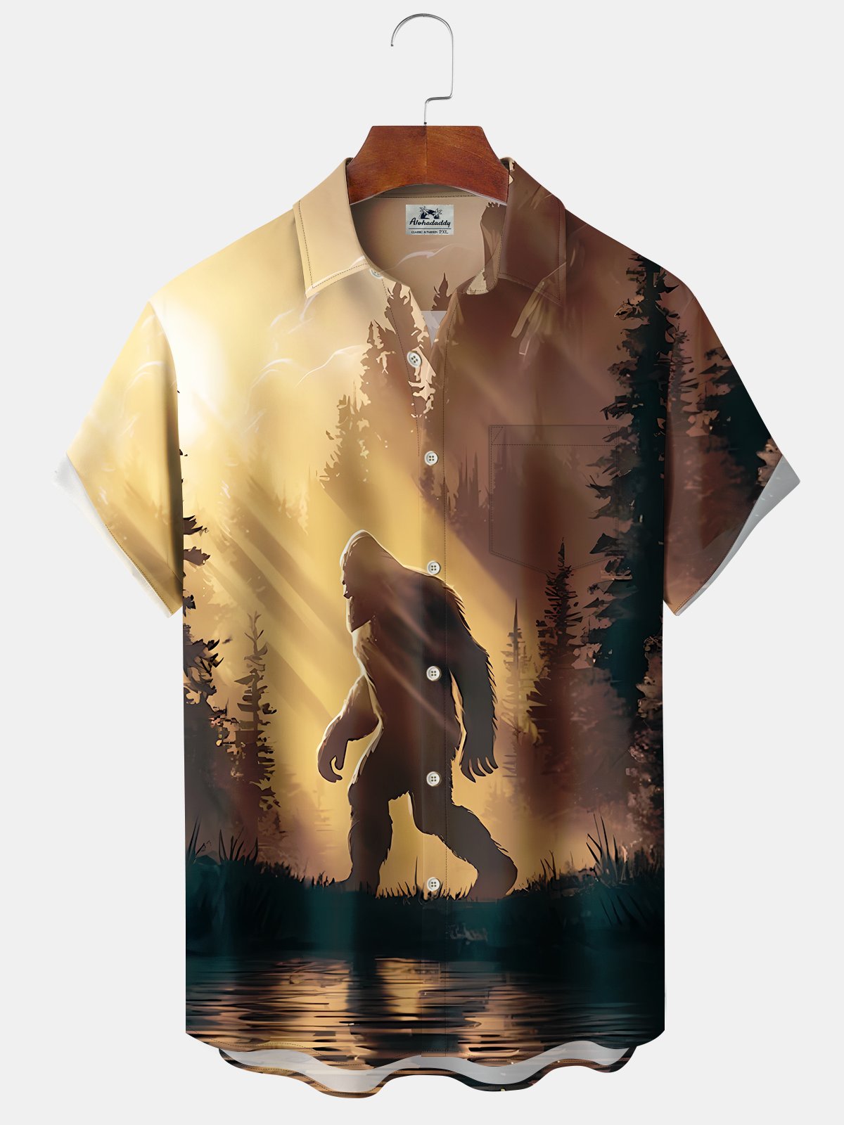 Creative Hawaii Resort Bigfoot Hawaiian Shirt For Coastal Getaways, Outdoor Gatherings, And Thoughtful Gift Giving