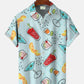 Island Aloha Tiki Cocktail Hawaiian Shirt For Creative Adventures, Beach Travel, And Bold Warm Weather Wear