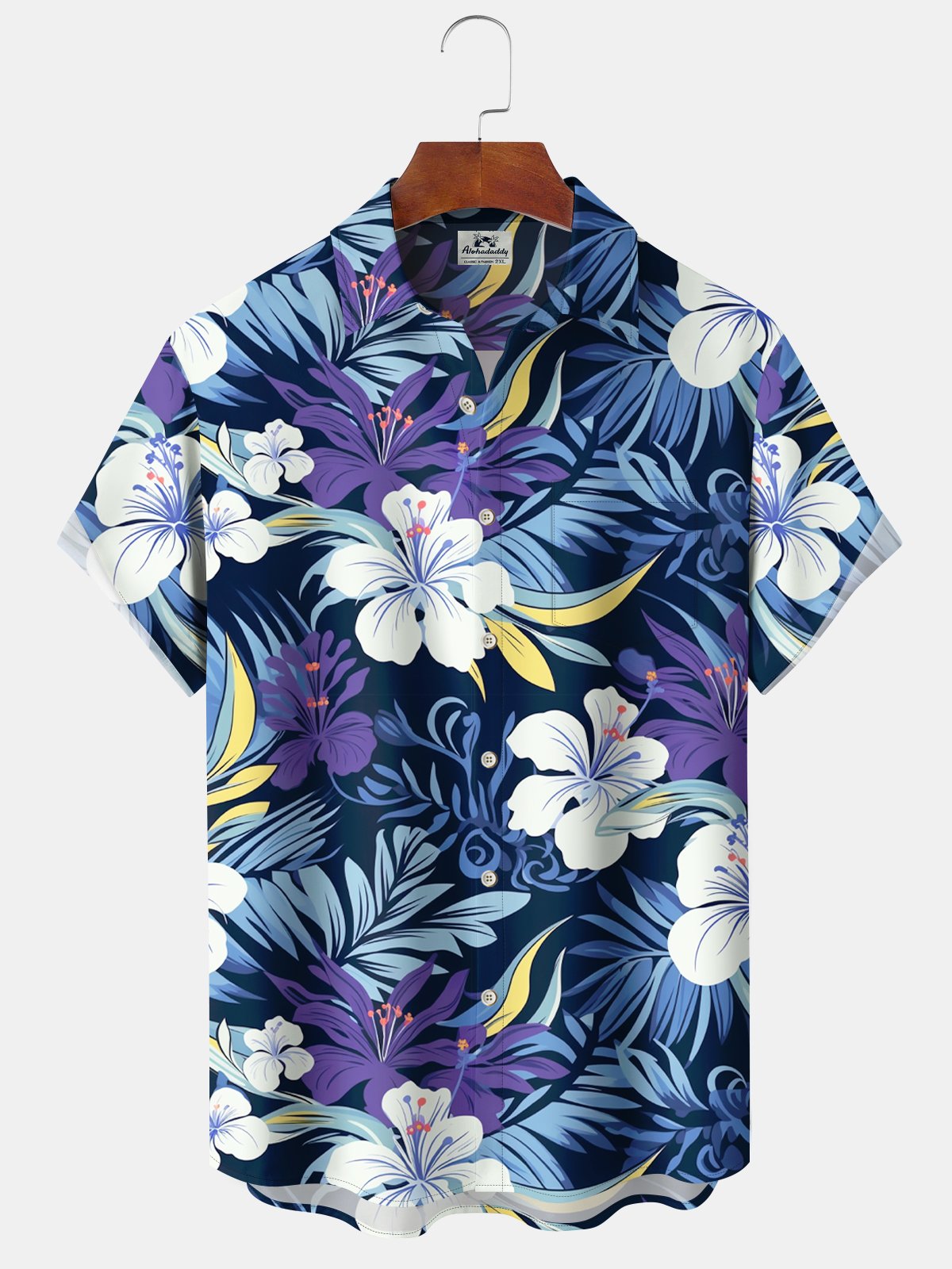 Floral Tropical Island Aloha Beach Vacation Hawaiian Shirt For Resort Trips, Coastal Parties, And Warm Weather Style