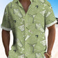 Vintage Cocktail Party Mid Century Geometric Hawaiian Shirt For Summer Vacation, Beach Travel, And Casual Wear