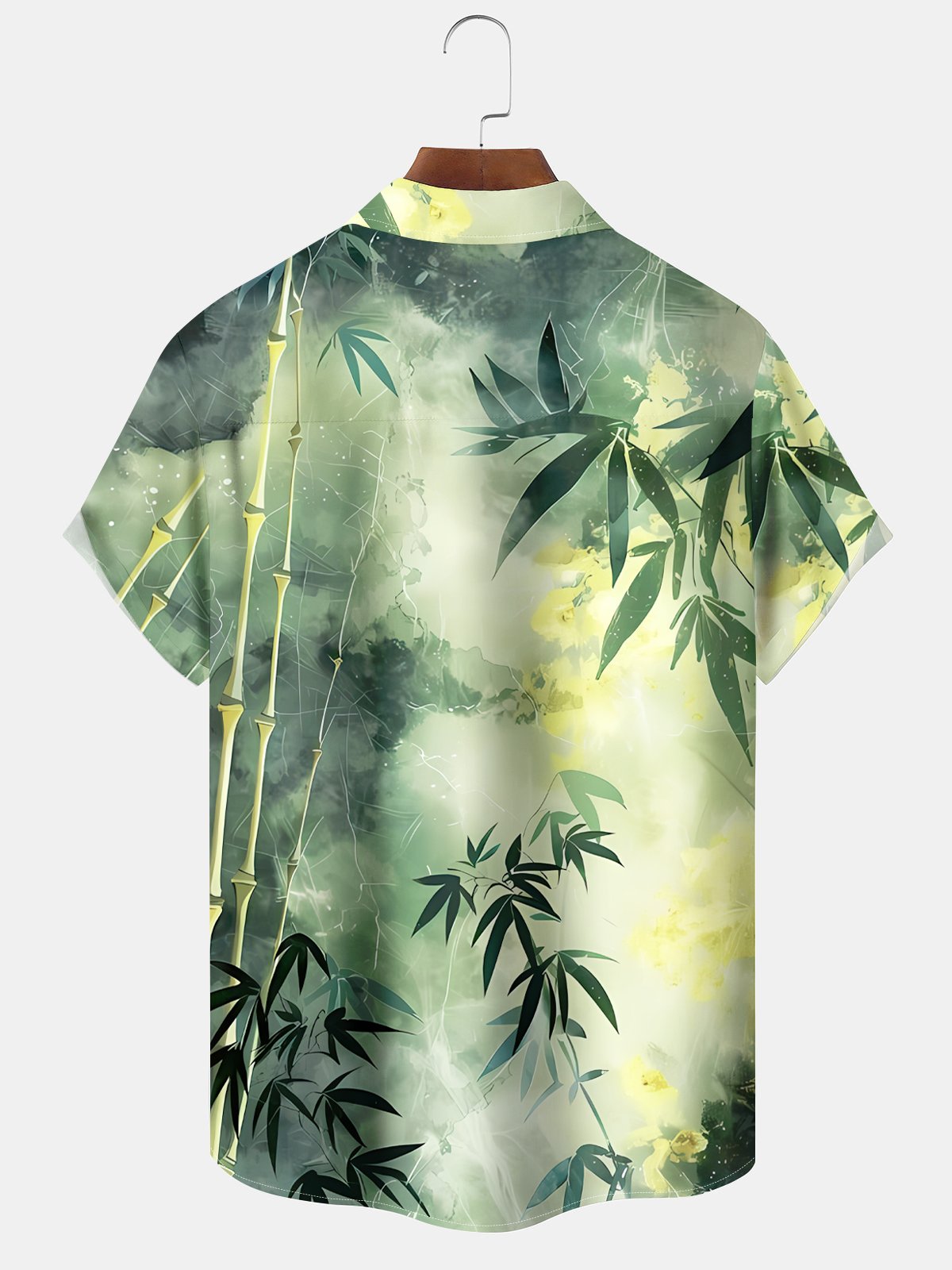 Floral Ombre Tie Dye Bamboo Hawaiian Shirt For Coastal Travel, Casual Events, And Comfortable Summer Wear