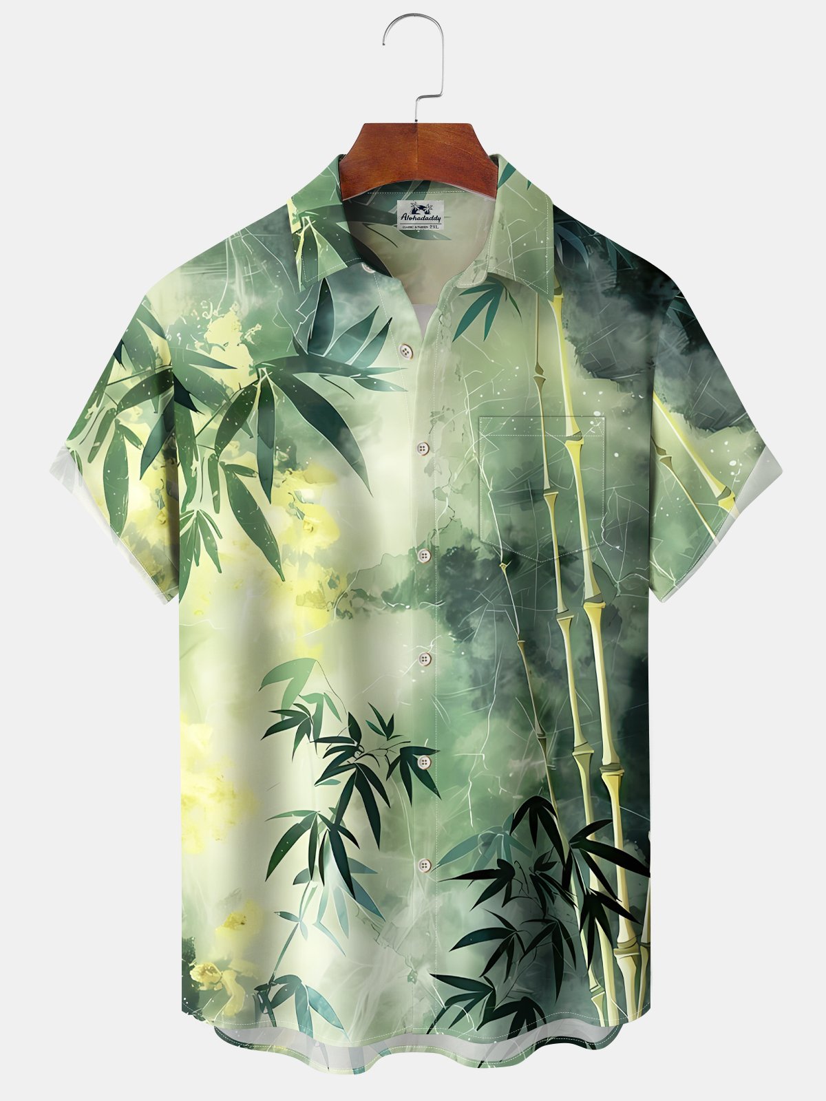 Floral Ombre Tie Dye Bamboo Hawaiian Shirt For Coastal Travel, Casual Events, And Comfortable Summer Wear