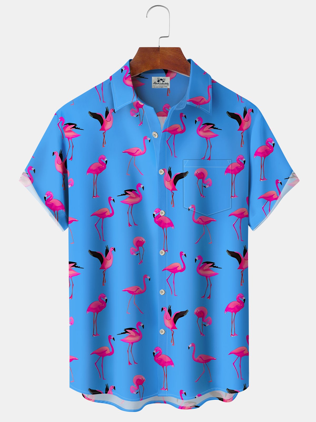 Vintage Tropical Beach Flamingo Vacation Hawaiian Shirt For Resort Trips, Coastal Parties, And Warm Weather Style