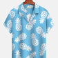 Classic Tropical Island Fruit Aloha Pineapple Camp Hawaiian Shirt For Summer Vacation, Beach Travel, And Casual Wear