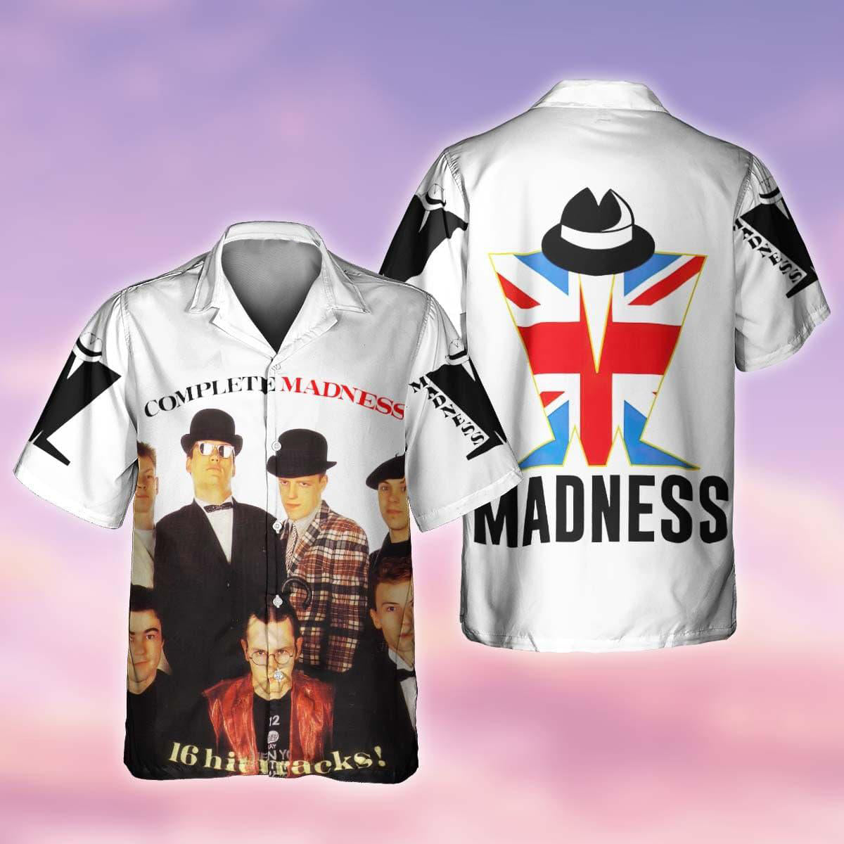 Music Complete Madness Hawaiian Shirt Pattern Detail For Vacation Travel And Daily Wear