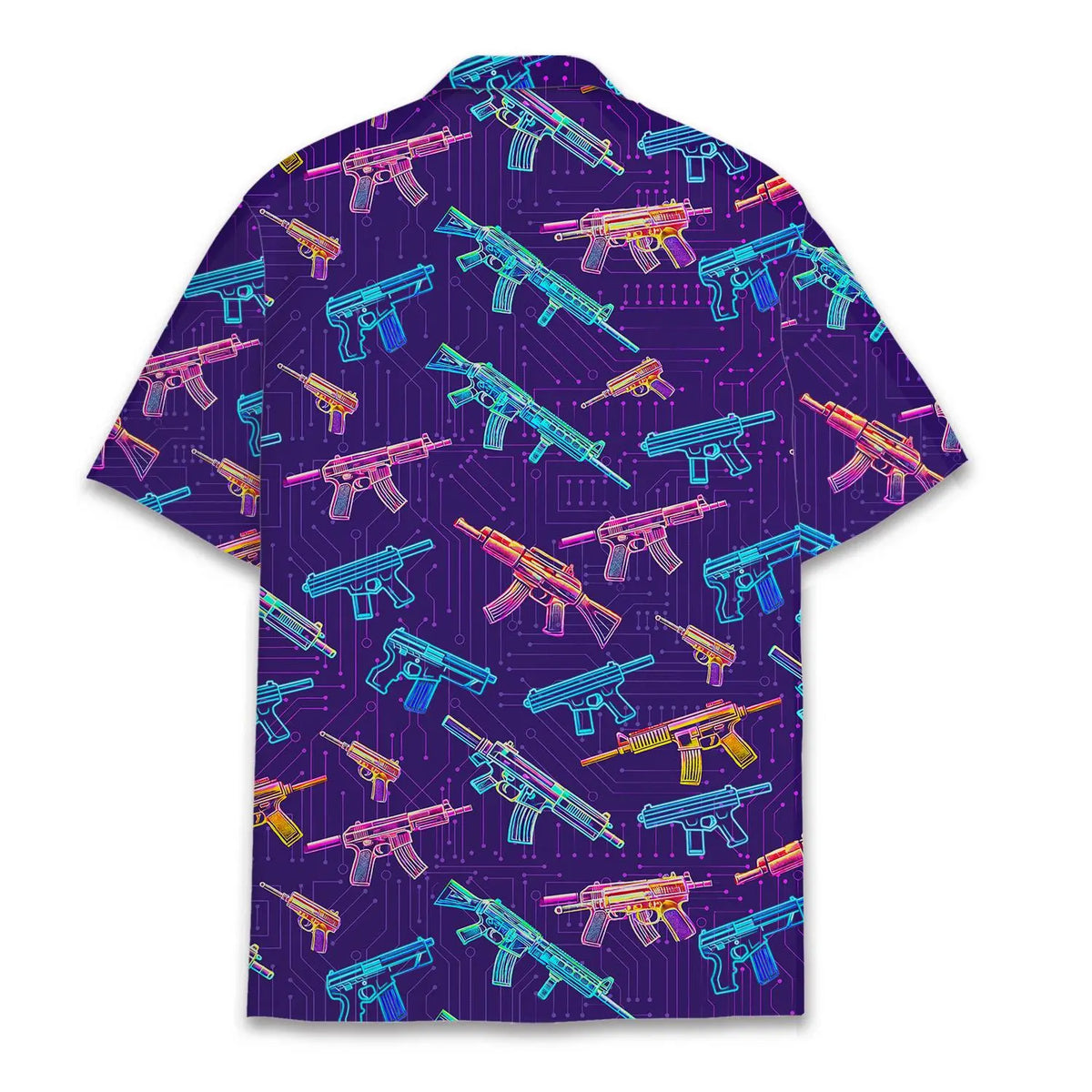Western Neon Tropical Island Pattern Aloha Hawaiian Shirt For Island Vacations, Resort Wear, And Relaxed Seasonal Style