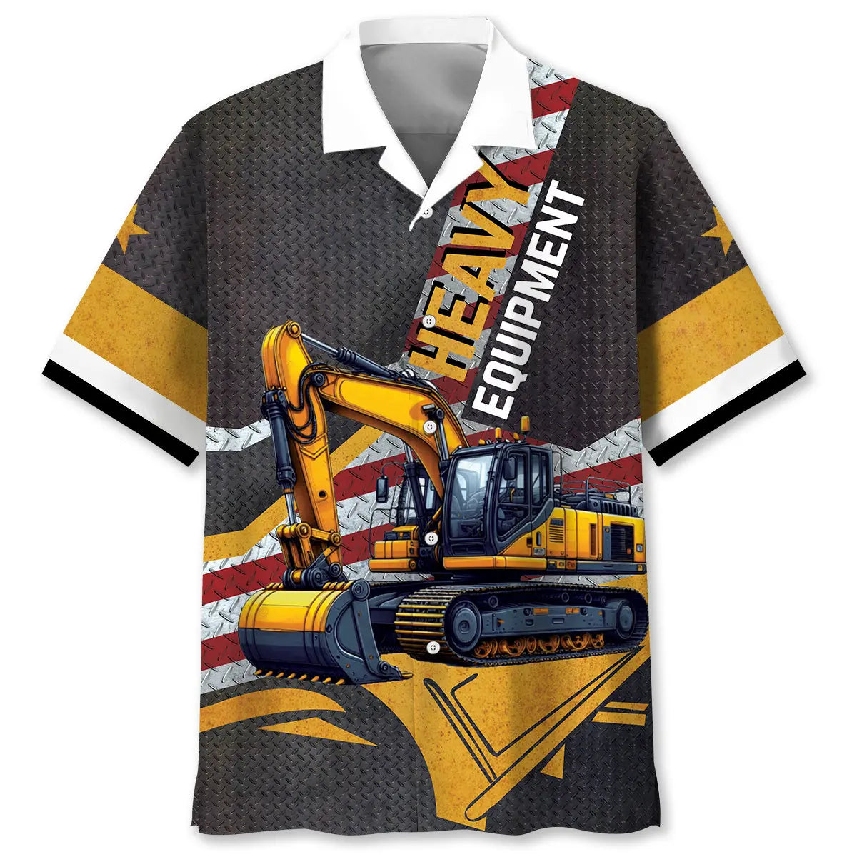 Heavy Equipment Excavator Hawaiian Shirt For Summer Road Trip And Memorable Gifting