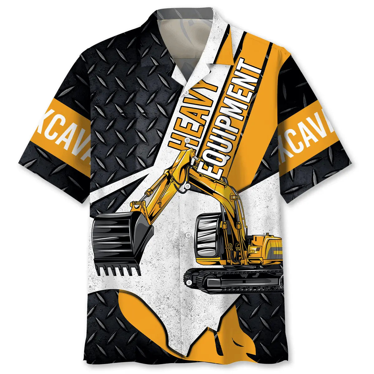 Heavy Equipment Excavator Hawaiian Shirt For Beach Party And Daily Summer Wear