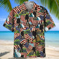 American Hiking Hawaiian Shirt For Holiday Gatherings, Coastal Trips, And Proud Seasonal Style