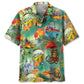 Vintage Hiking Hawaiian Shirt For Tropical Holidays, Outdoor Gatherings, And Everyday Comfort