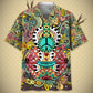 Hippie Guitar Hawaiian Shirt For Music Fans, Resort Parties, And Warm Weather Events