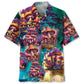 Hippie Mushroom Hawaiian Shirt For Beach Days, Summer Outings, And Thoughtful Gift Giving