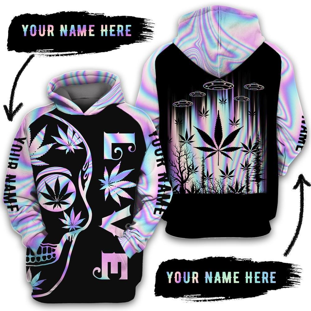 Hippie Love Alien Hoodie For Free Spirited Travel Casual Wear And Comfortable Layering
