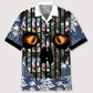 Floral Hockey Skull Hawaiian Shirt For Coastal Travel, Casual Events, And Comfortable Summer Wear