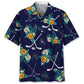 Tropical Hockey Hawaiian Shirt For Island Vacations, Resort Wear, And Relaxed Seasonal Style