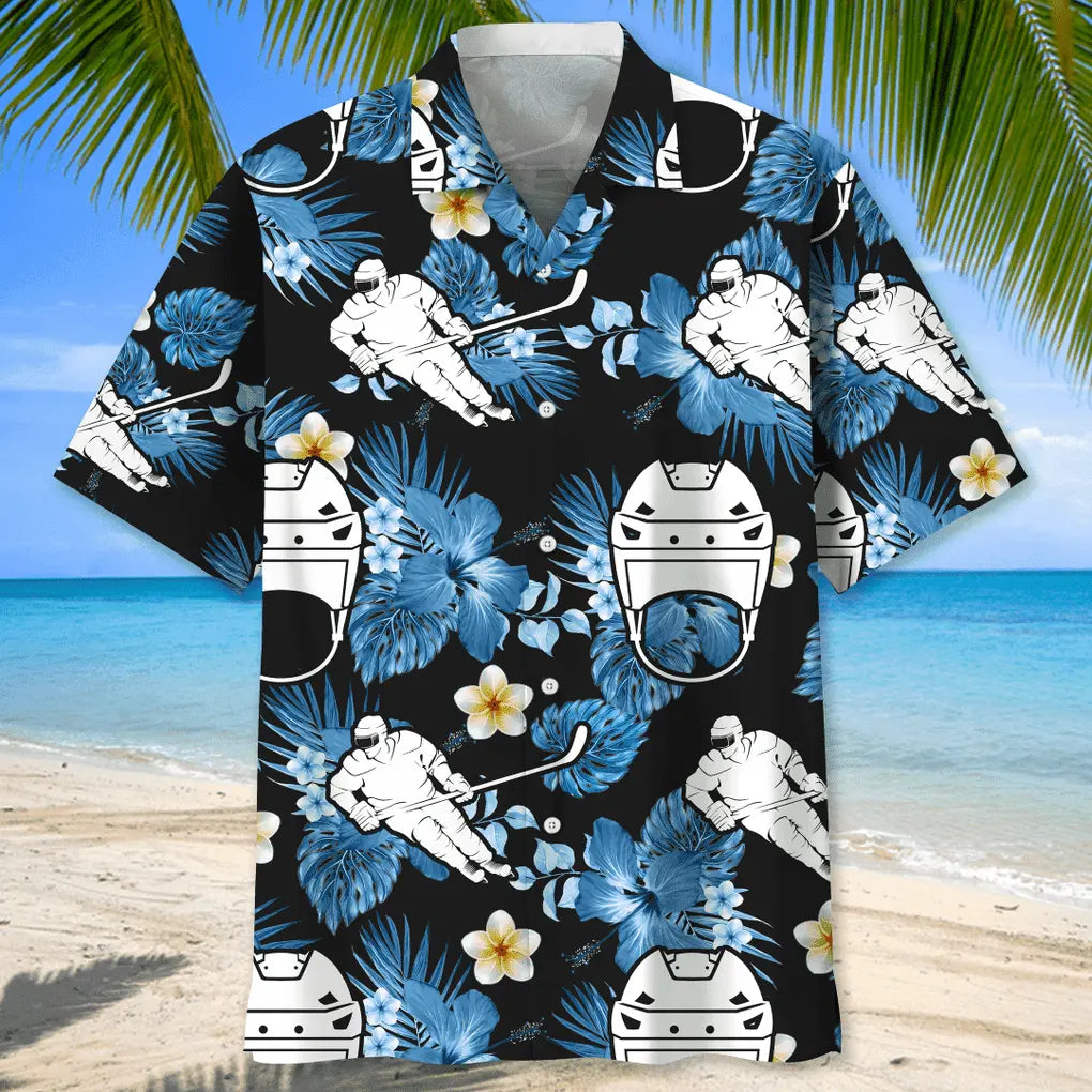 Hockey Nature Hawaiian Shirt For Beach Days, Summer Outings, And Thoughtful Gift Giving